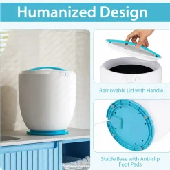 Tangkula Towel Warmer Bucket, Countertop Towel Warmer for Bathroom w/Aromatherapy Holder