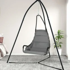 Tangkula Tripod Hammock Chair Stand, Heavy-Duty Metal Hammock Swing Stand for Hanging Chair
