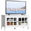 Tangkula TV Stand Cabinet, Modern Wood Large Wide Entertainment Center for TV up to 50"