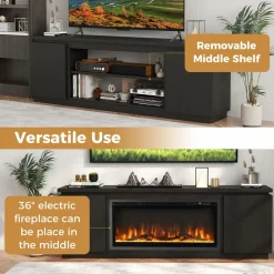 Tangkula TV Stand for 75 80 inch TV