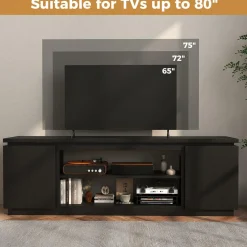 Tangkula TV Stand for 75 80 inch TV