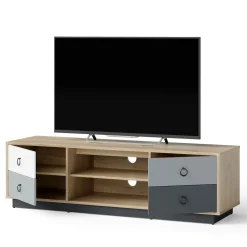 Tangkula TV Stand for TVs up to 60 Inch, TV Cabinet Entertainment Center for Living Room, 55 x 16 x 16.5 Inch