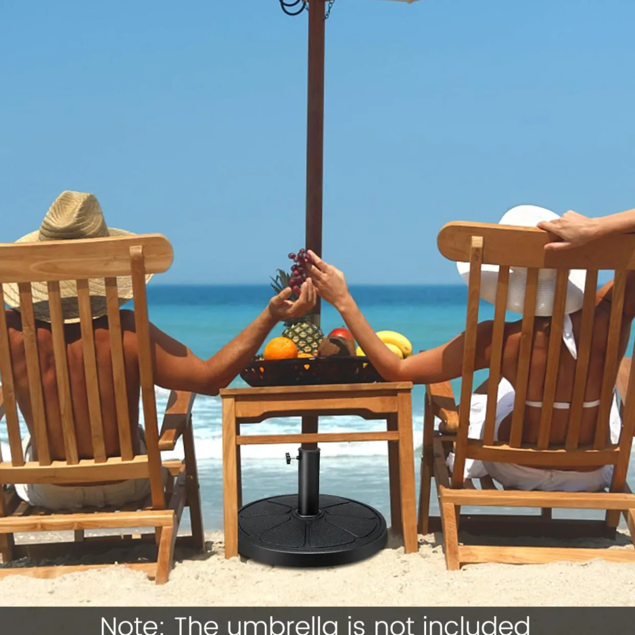 Tangkula Umbrella Base, 31 lbs Capacity Heavy-Duty Patio Outdoor Round Umbrella Stand for 9 ft Umbrella