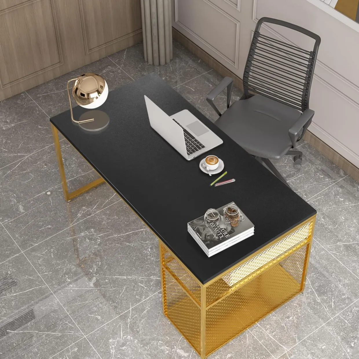 Tangkula Universal Solid One-Piece Table Top, 48 x 24 inch Wood Table Top for Standard & Sit to Stand Desk Frame