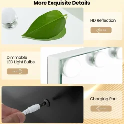 Tangkula Vanity Mirror with Light, 22