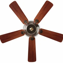 Tangkula Vintage Ceiling Fan with Light, 52-Inch Indoor Ceiling Fan with Glass shade, LED Ceiling Fan (Espresso)