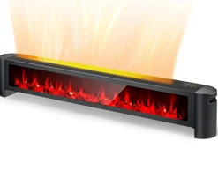Tangkula 1400W Baseboard Heater, Electric Baseboard Heater with Remote, IPX4 Waterproof Convection Heater for Indoor Use