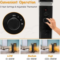 Tangkula 1500W Electric Space Heater