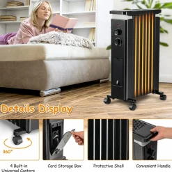 Tangkula 1500W Electric Space Heater