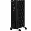 Tangkula 1500W Oil Filled Radiator Heater, Portable Space Heater Radiator w/ 3 Heating Modes & Adjustable Thermostat