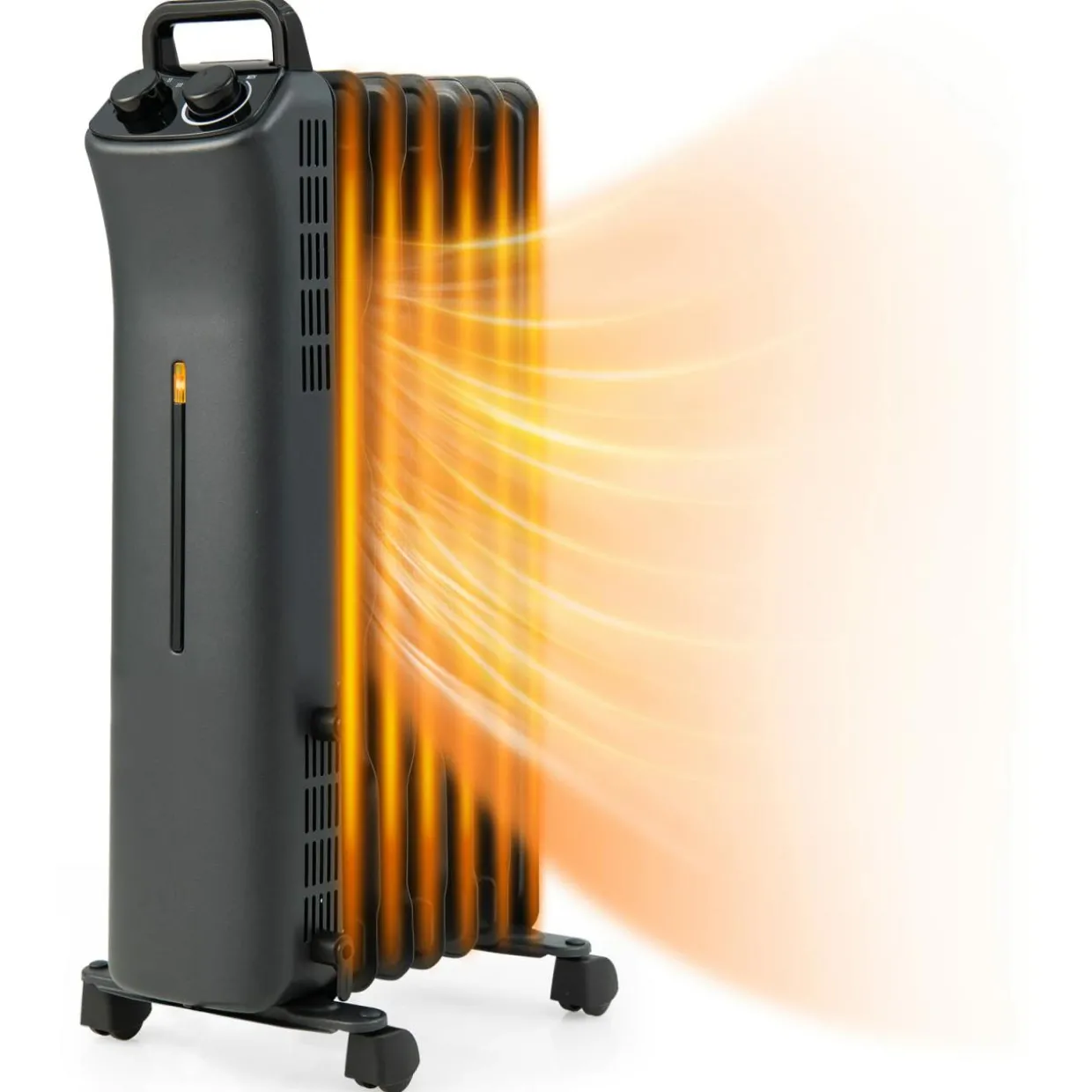 Tangkula 1500W Oil Filled Radiator Heater, Electric Space Heater with 3 Heating Modes