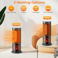Tangkula 850/1500W PTC Ceramic Space Heater