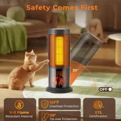 Tangkula 850/1500W PTC Ceramic Space Heater