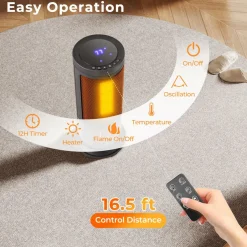 Tangkula 850/1500W PTC Ceramic Space Heater