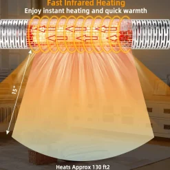 Tangkula 1500W Wall-Mounted Patio Heater