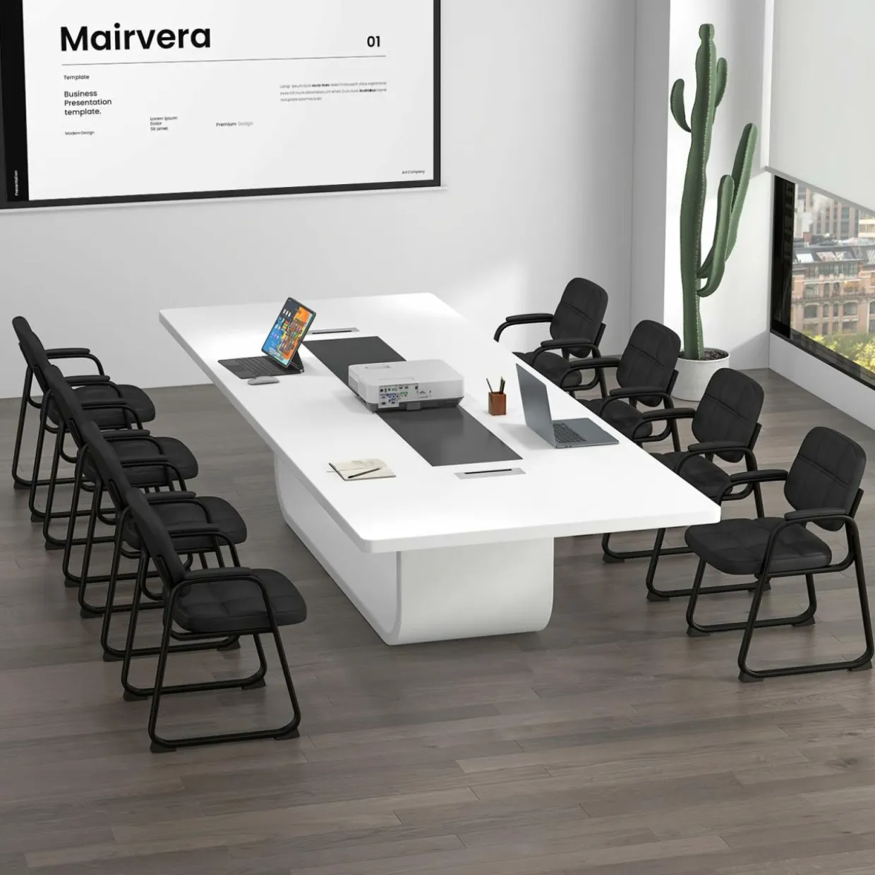 Tangkula Waiting Room Guest Chair, Upholstered Conference Chair with Armrest & Ergonomic Backrest