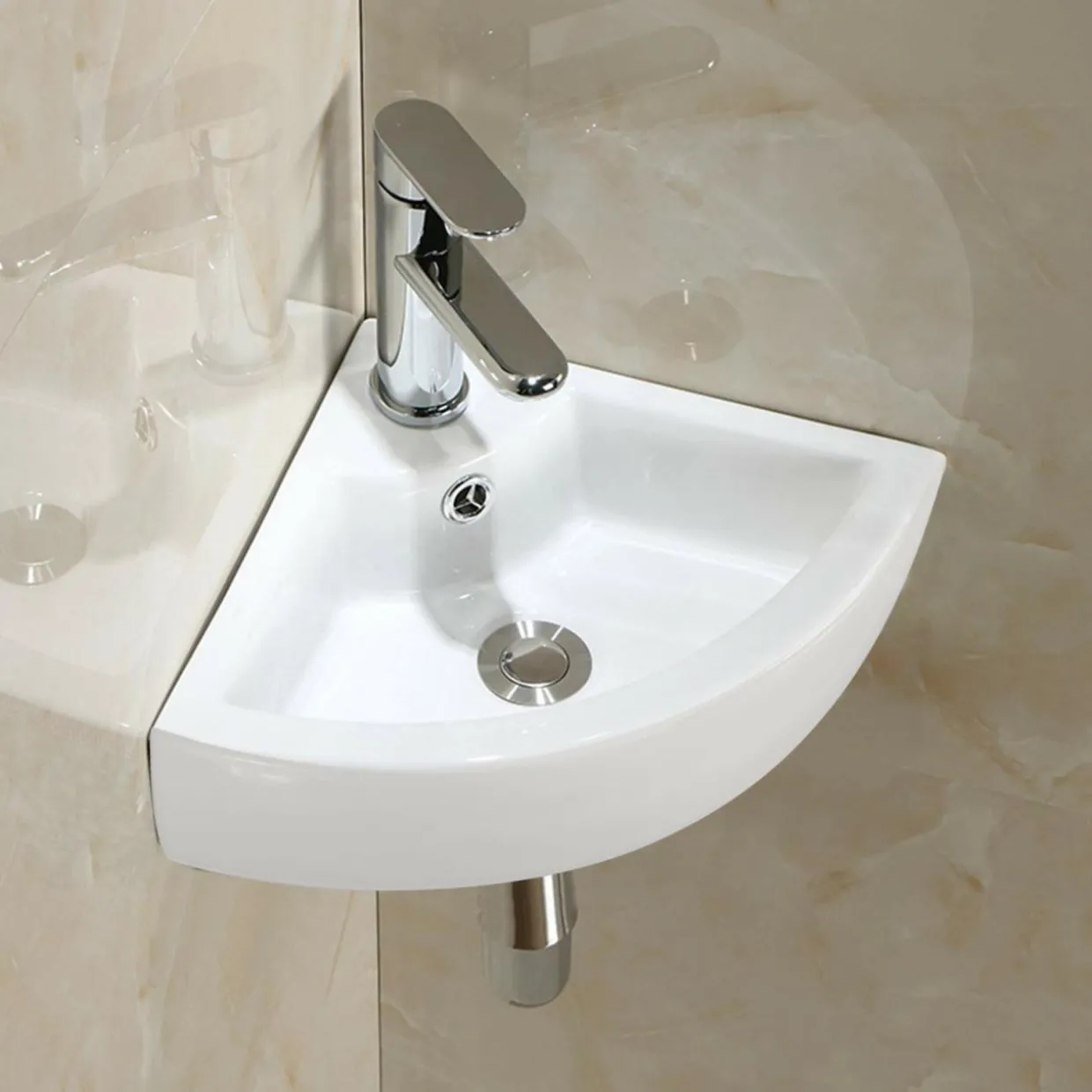Tangkula Wall Mount Vanity Sink Art Basin