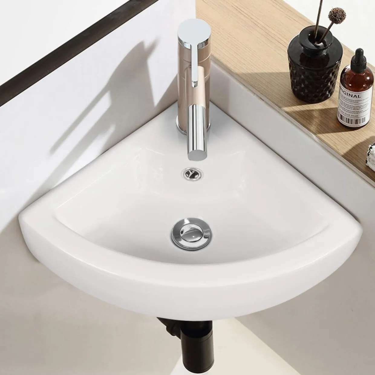 Tangkula Wall Mount Vanity Sink Art Basin