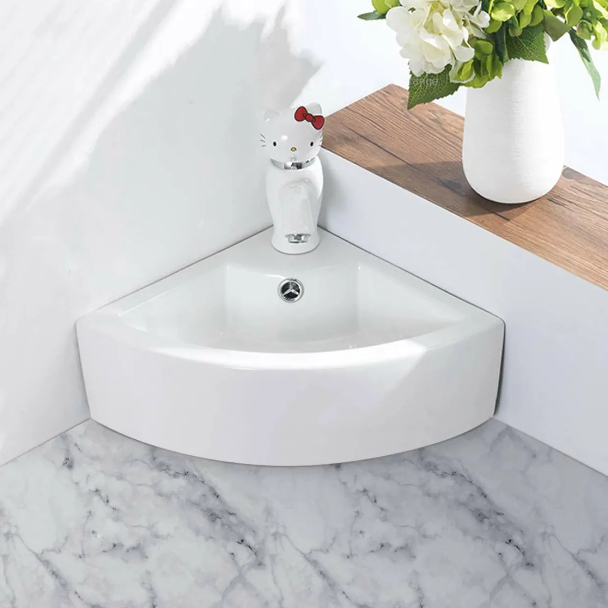 Tangkula Wall Mount Vanity Sink Art Basin