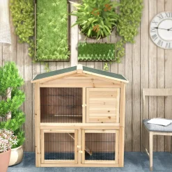 Tangkula Wood Chicken Coop and Rabbit Hutch