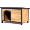 Tangkula Wooden Dog House Outdoor Indoor