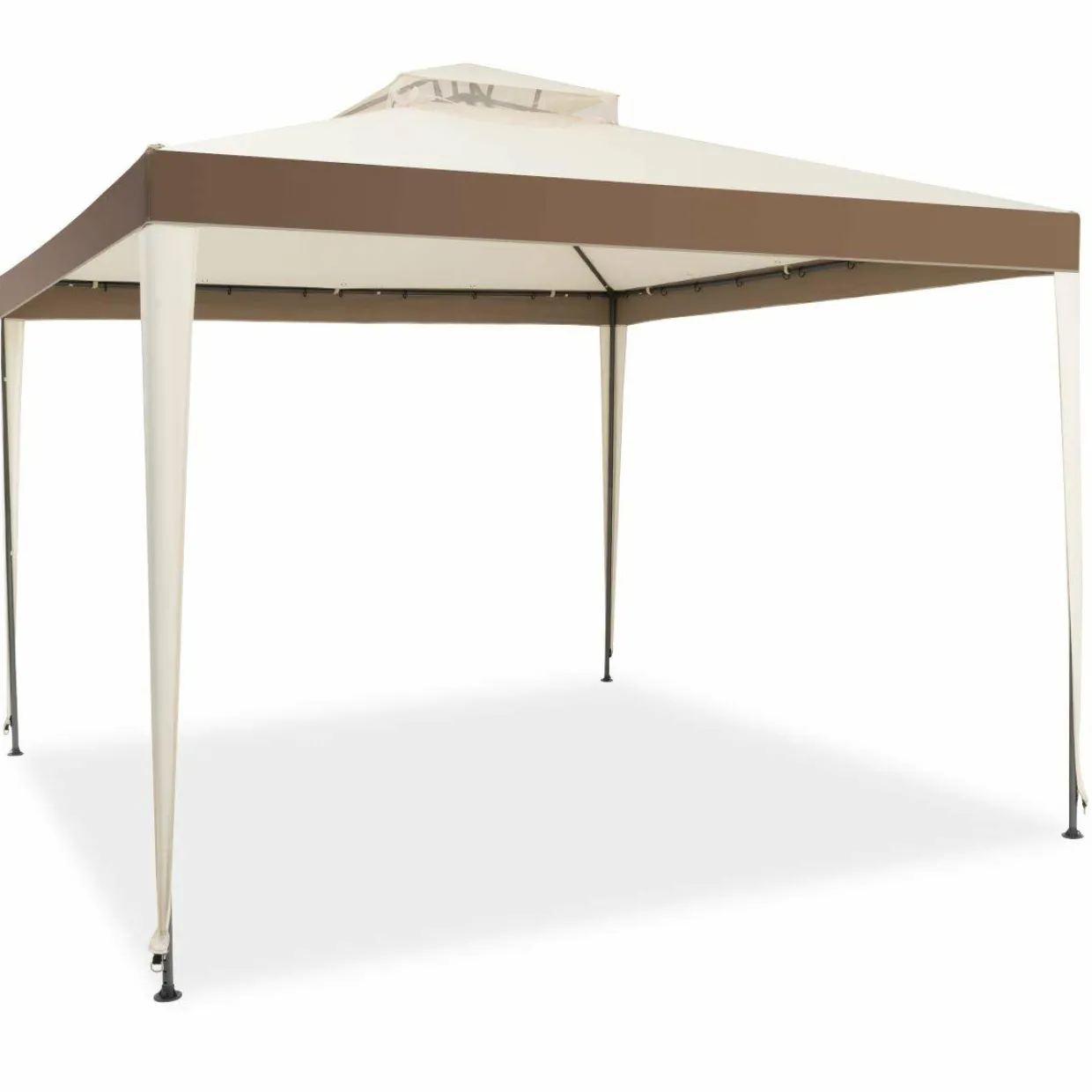 Tangkula 10'x 10' Canopy Gazebo Tent Shelter Art Steel Frame