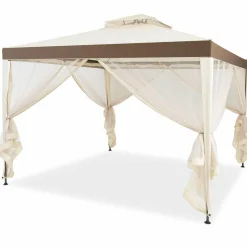 Tangkula 10'x 10' Canopy Gazebo Tent Shelter Art Steel Frame