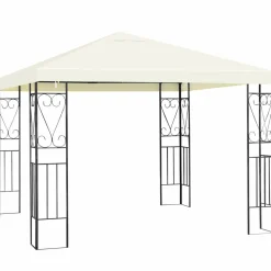 Tangkula 10x10 Feet Steel Patio Gazebo, Outdoor Canopy Gazebo with Water-Resistant Canopy