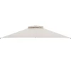 Tangkula 10x12 Ft Gazebo Replacement Canopy Top, Double Tier Canopy Replacement Roof with Air Vent and Drainage Holes
