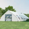 Tangkula 20x40 Ft Heavy Duty Party Tent, Large White Event Tent with Sidewalls, Zippered Door & 12 Windows