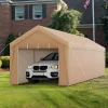 Tangkula 10x20 Ft Heavy-Duty Carport, Portable Garage Tent with Galvanized Steel Frame