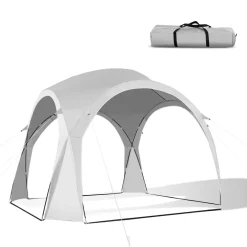 Tangkula 11x11 Ft Outdoor Canopy Tent, Portable Beach Shelter with Carry Bag