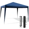 Tangkula 10x10 Ft Pop Up Canopy Tent, Easy Setup Instant Canopy with 8 Stakes