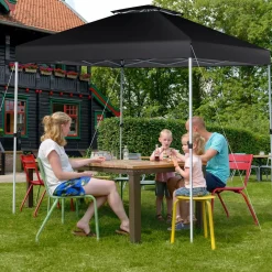 Tangkula 10x10 Ft Pop Up Canopy, Easy Set-up Outdoor Canopy with Center Lock