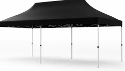 Tangkula 10x20 Ft Pop Up Canopy, Instant Setup Canopy Tent with 12 Stakes & 6 Ropes