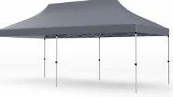 Tangkula 10x20 Ft Pop Up Canopy, Instant Setup Canopy Tent with 12 Stakes & 6 Ropes