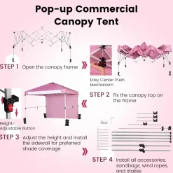 Tangkula 10x10 Ft Pop Up Canopy Tent