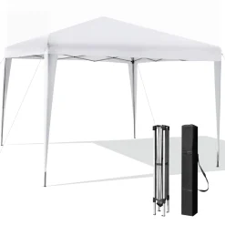Tangkula 10x10 Ft Pop Up Canopy Tent, Easy Setup Instant Canopy with 8 Stakes