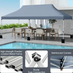 Tangkula 10x20 Ft Pop Up Canopy