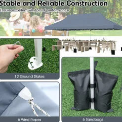 Tangkula 10x20 Ft Pop Up Canopy
