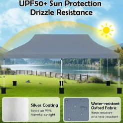 Tangkula 10x20 Ft Pop Up Canopy