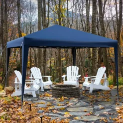 Tangkula 10x10 Ft Pop Up Canopy Tent, Easy Setup Instant Canopy with 8 Stakes