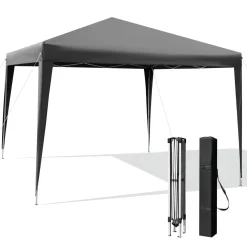 Tangkula 10x10 Ft Pop Up Canopy Tent, Easy Setup Instant Canopy with 8 Stakes