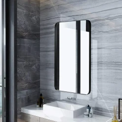 Tangkula 20x32 inch Bathroom Wall Mirror, Rectangular Wall Hanging Mirror