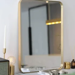 Tangkula 20x32 inch Bathroom Wall Mirror, Rectangular Wall Hanging Mirror