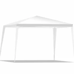 Tangkula 10'x10' Outdoor Patio BBQ Wedding Party Events Heavy Duty Folding Portable Camping Tent