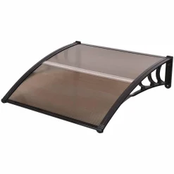 Tangkula 40"x40" Window Awning, Modern Polycarbonate Front Door Canopy