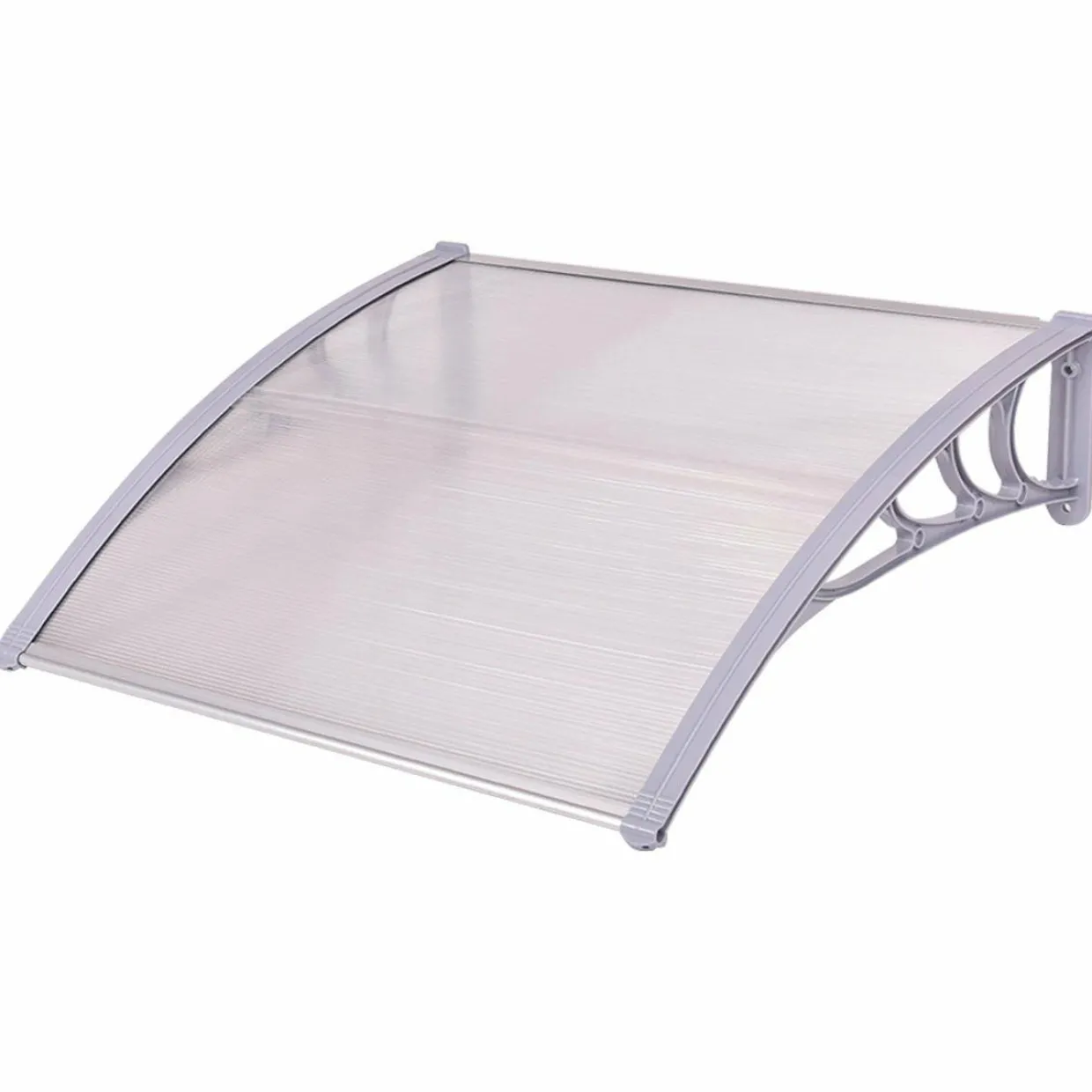 Tangkula 40"x40" Window Awning, Modern Polycarbonate Front Door Canopy