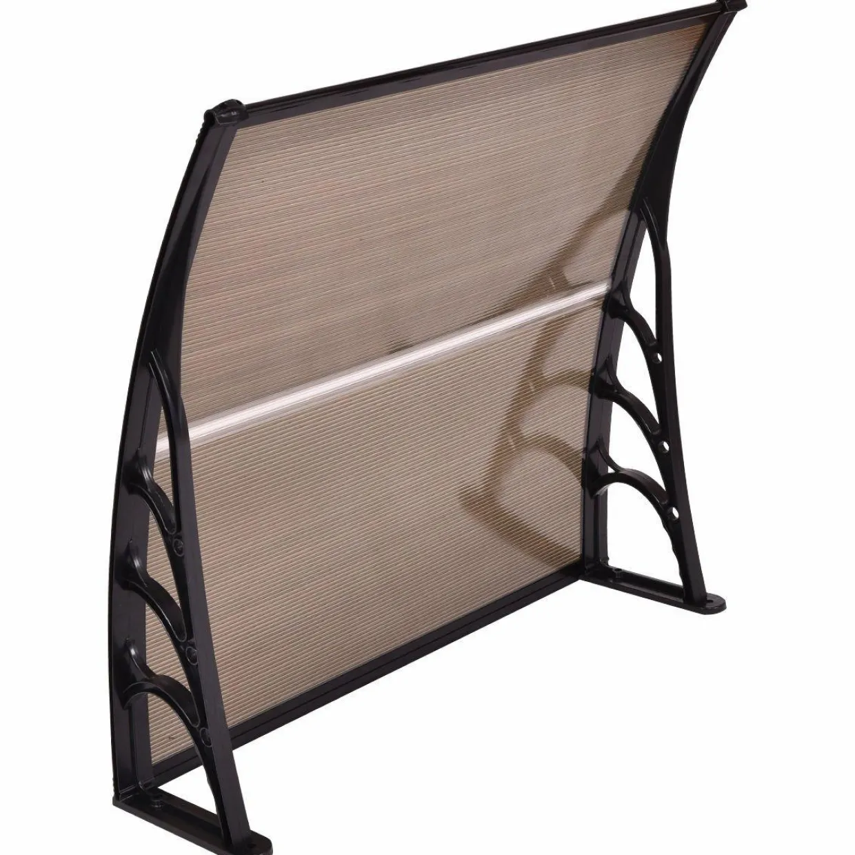 Tangkula 40"x40" Window Awning, Modern Polycarbonate Front Door Canopy