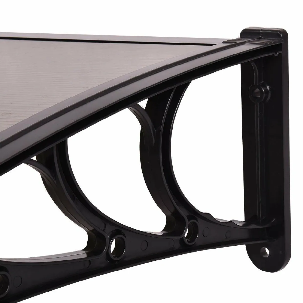 Tangkula 40"x40" Window Awning, Modern Polycarbonate Front Door Canopy